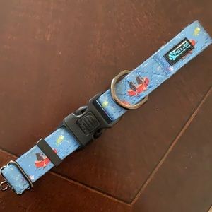 Max & Neo blue dog collar